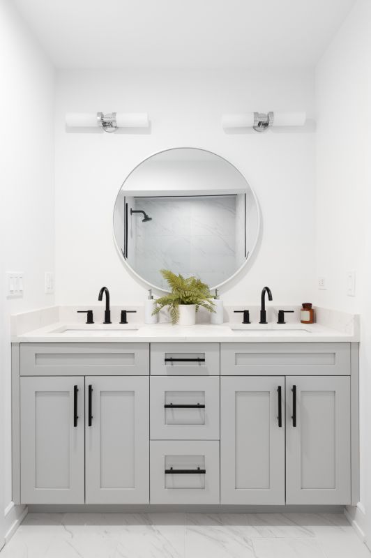 Elegant Vanity with Double Sinks